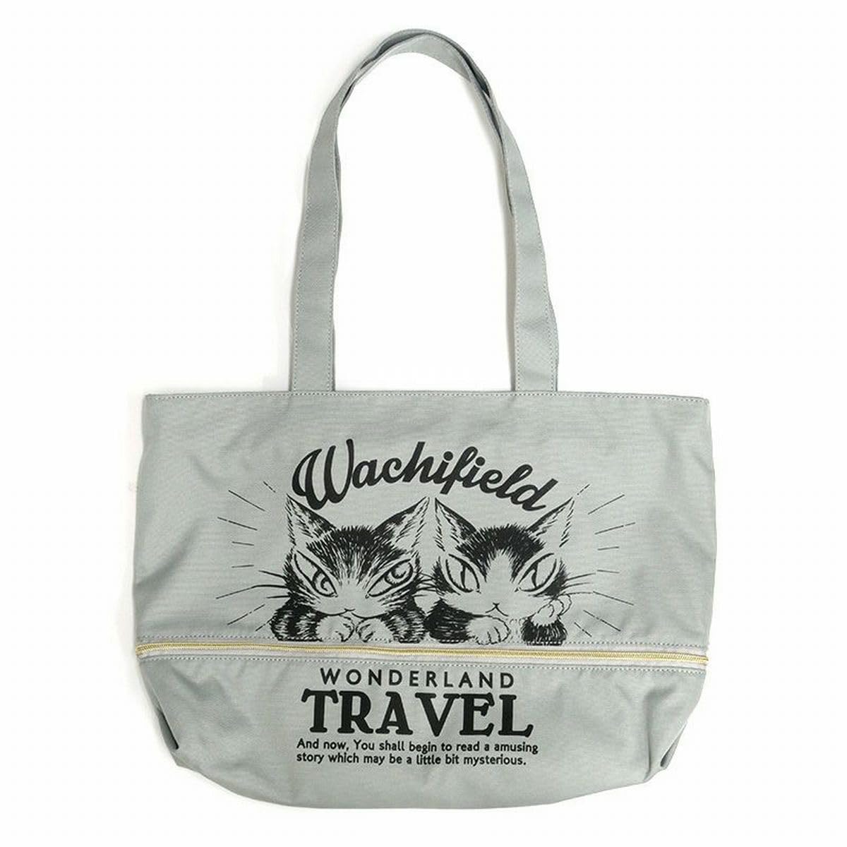 [WACHIFIELD] Dayan the Cat Expandable Tote Bag, Stretchable Bag, D&J