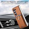 2 in 1 Detachable Carbon Fiber Card Wallet For Samsung Galaxy Z Fold 6 5 4 5G Magnetic Phone Case with Screen Protector Cover