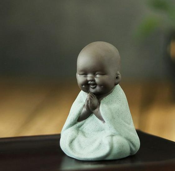 

Бонсай Циша Майтрея Будда Орнамент: Маленька статуетка для чайного улюбленця, квіткового горщика, мікроландшафту або прикраси для акваріума