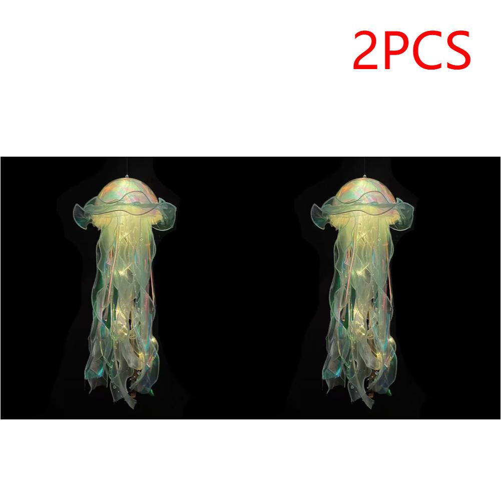 1-5PCS LED Jellyfish Lamp Button Battery Portable Flower Light Atmosphere Decoration Lamp Bedroom Night Lamp For Room Home Decor
