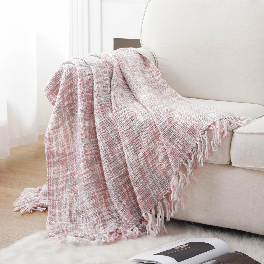 Throw Blanket for Couch Bed, Throw Blanket for Spring Summer, Colorful Boho Throw Blanket for Home Decor, Indoor and Outdoor Throw Blankets,127x152cm