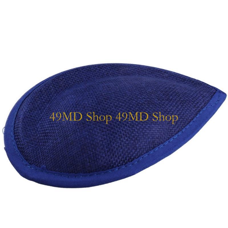 49MD Elegant Sinamay Fascinator Hat Base Linen Millinery Bonnet Hat Base Hat Accessories Women Headwear Hat Crafting Kits