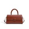 Genuine Leather Versatile Single-Shoulder Women's Bag Textured Commuter Crossbody Small Square Handbag