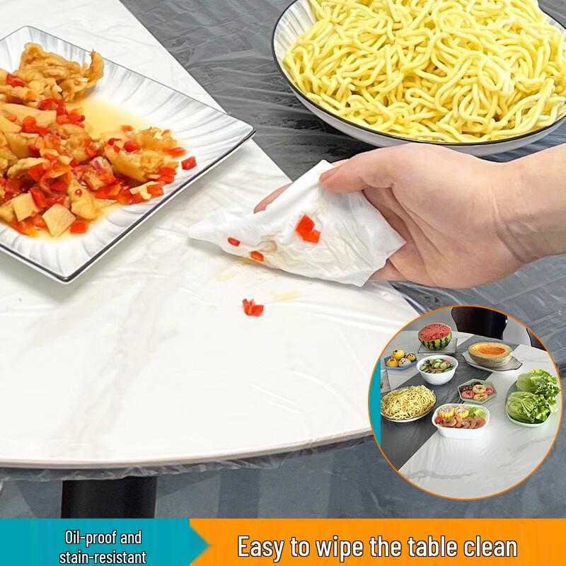 Baizi En Verdickte PE Einweg-Tischdecke (20er Packung)