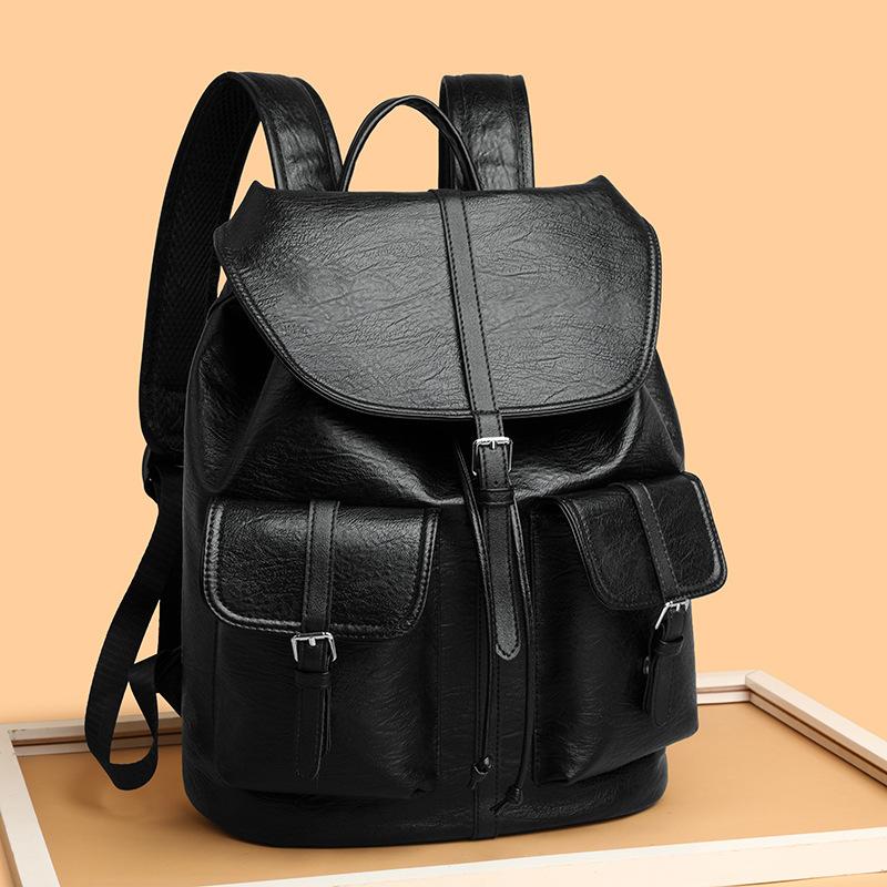 Großes Fassungsvermögen College-Schulranzen für stilvolle Damen, Rucksack mit zwei Schultergurten