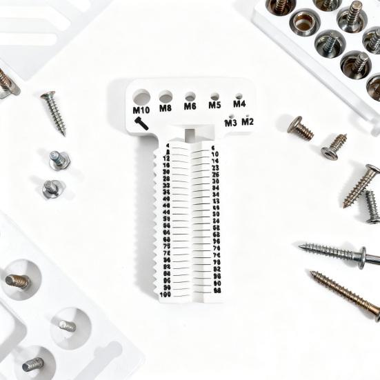 Měřidlo šroubů Heavy Duty Ergonomické Vysoká přesnost M2-M10 Délka 4-100mm Šroub Matice Šroub Měřicí přístroje