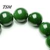 Přírodní 10mm tmavě zelené umělé nefritové kulaté korálky Strečový náramek jako dárek