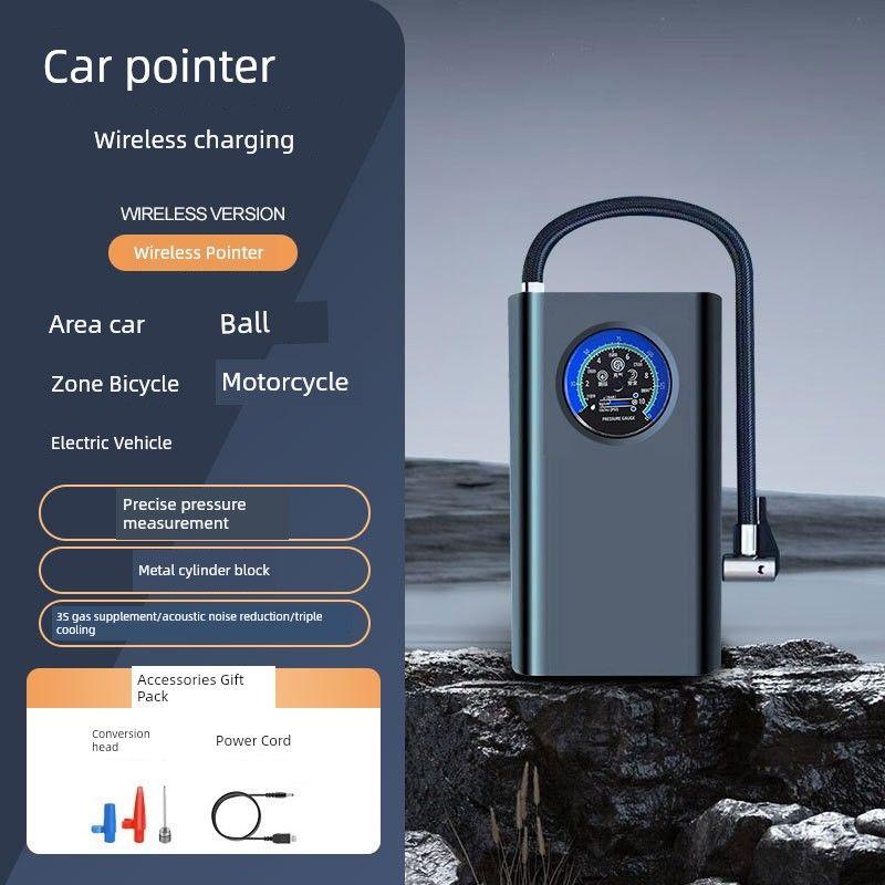 

German Japan Import Technology Vehicle Air Pump Car Portable Air Pump Electric Car Tire None Cqb-002 Charging Pointer Model