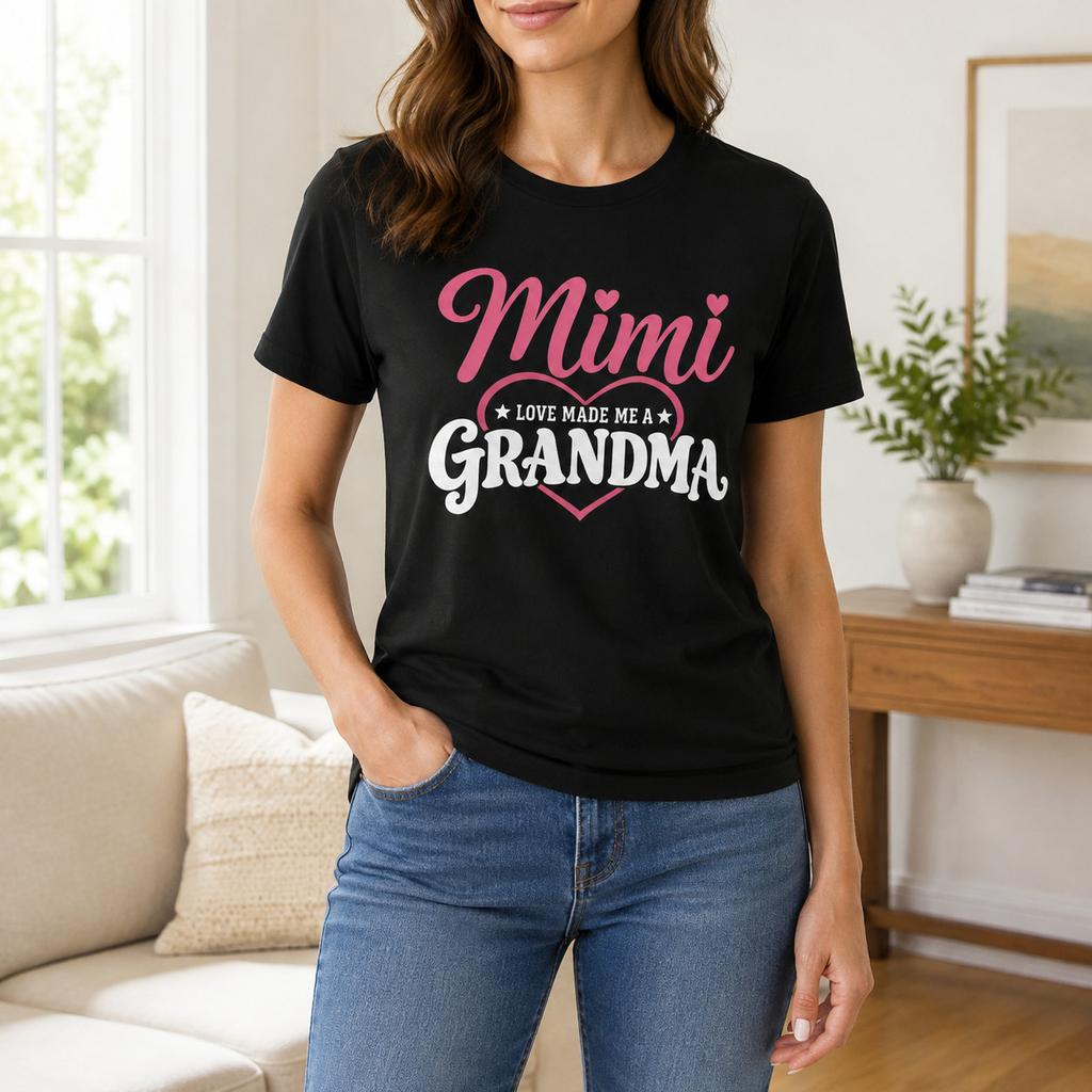 Mimi Like a Grandma Only Cooler T-Shirt Funny Grandmother Gift Graphic Tee