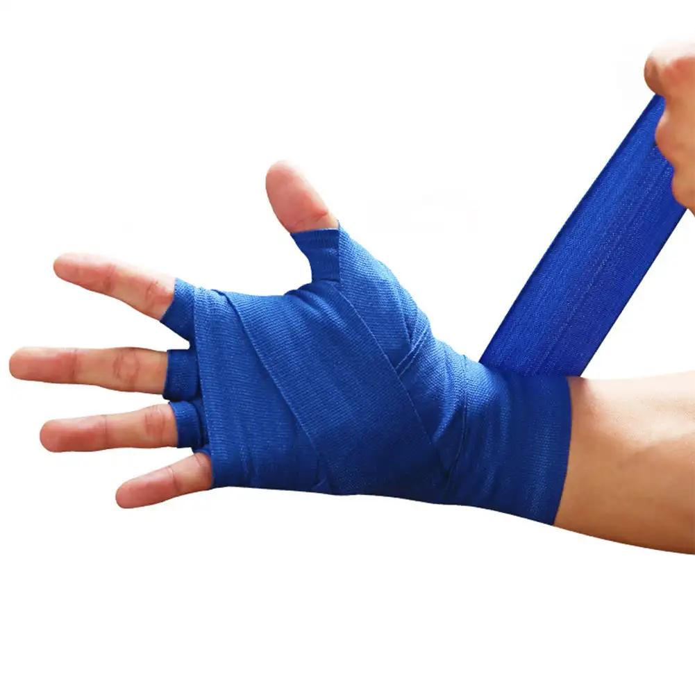 2 Stück Premium Handbandagen Boxhandschuhe aus elastischer Baumwolle mit Daumenschlaufe Handgelenkschutz für MMA Kickboxen Muay Thai Kampfkunst
