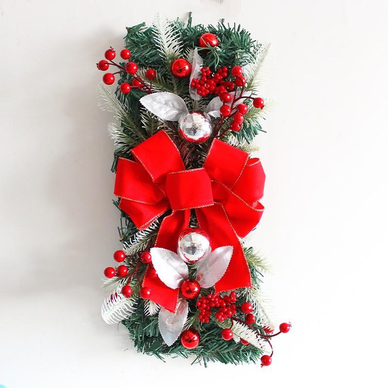 Christmas Door Curtain Pendant Wreath Christmas Christmas Door Curtain Home Decoration Door Hanging