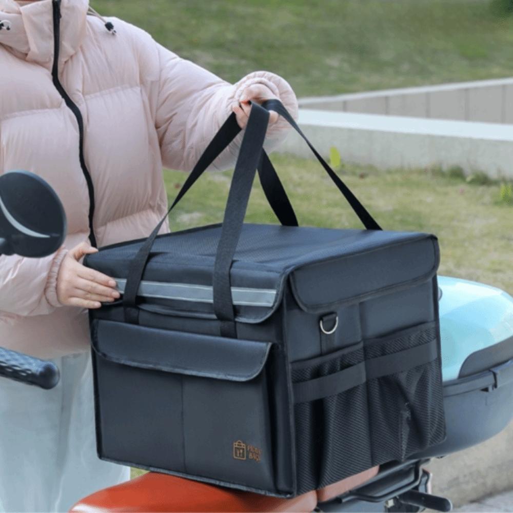 Large Capacity Food Delivery Bag Thicken Cooler Storage Bag Thermal Insulation Bag  Outdoor Camping