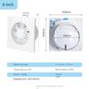 220V 4 pouces 6 pouces 8 pouces Suspendu Mural Blanc Ventilateur Petit Ventilateur Extracteur Ventilateurs d'Extraction Ventilateur Toilettes Salle de Bain Cuisine