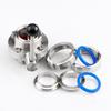 Valvola a Farfalla T-Type Filettata in Acciaio Inox 304, Manuale, Grado Sanitario, Filetto Esterno, Set Completo