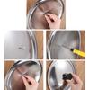 New 20-30cm Pot Lid Stainless Steel Anti-scalding Wok Pot Lid Universal Kitchen Food Lid Restaurant Kitchenware