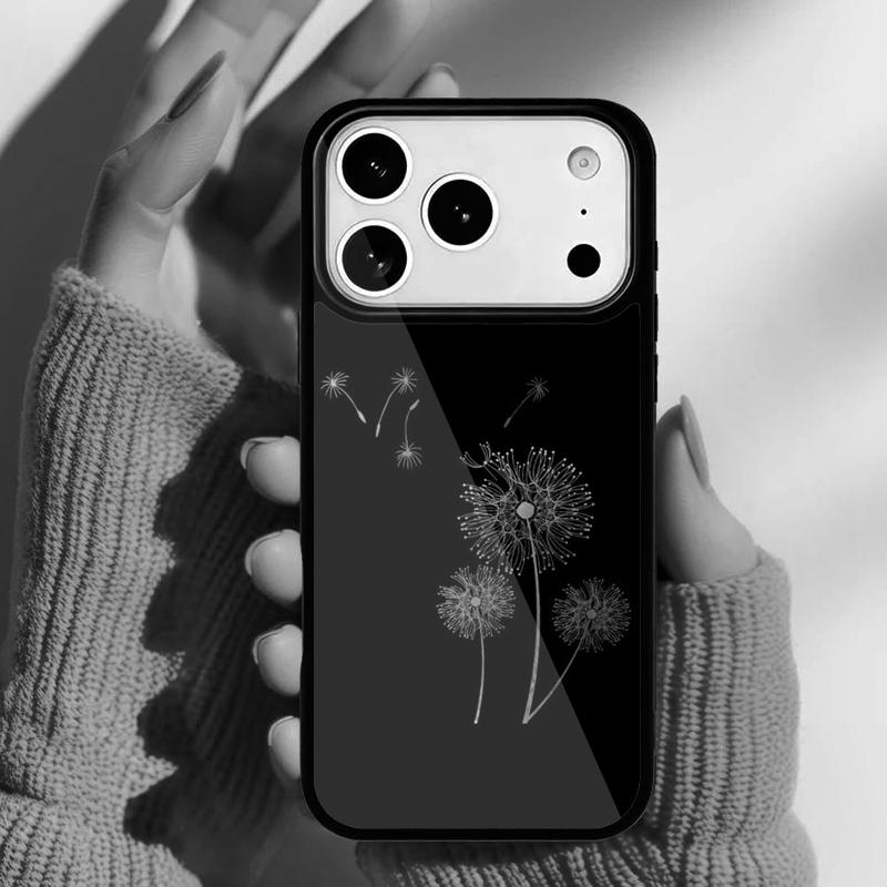Dandelion Flower Flying Phone Case for iPhone 17 16 15 14 13 Pro Max Back Cover for 12 11 Pro Coque