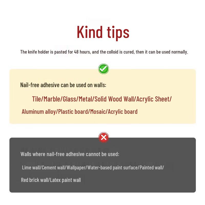 Magnetic Wall-Mounted Stainless Steel Knife Holder