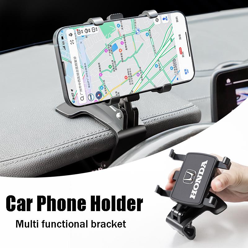 AGZ1 Dashboard Car Phone Holder Sun Visor Rearview Mirror 1200 Rotation Bracket For Honda Civic FIT Accord Prelude CRV 5th City CRZ