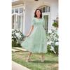 Women Floral Summer Dress Casual Loose Round Neck Short Sleeve Womens Dresses Female Fashion