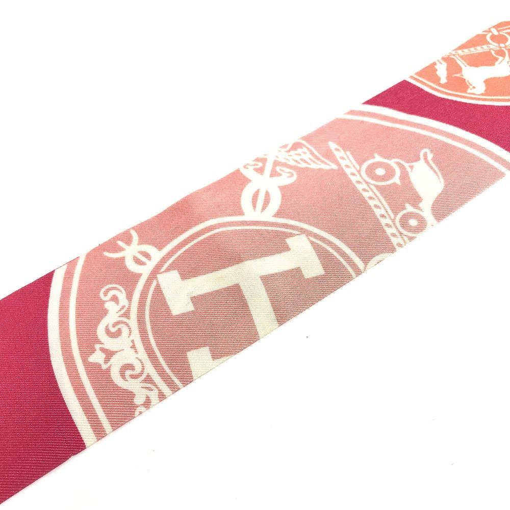 Hermes Twilly Scarf Silk Pink