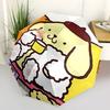 1pc Sanrio Pompompurin Automatic Opening/Closing Umbrella with Foldable Design, 8-Rib Iron Frame Outdoor Umbrella, Perfect Gift for Fans, Travelers, D