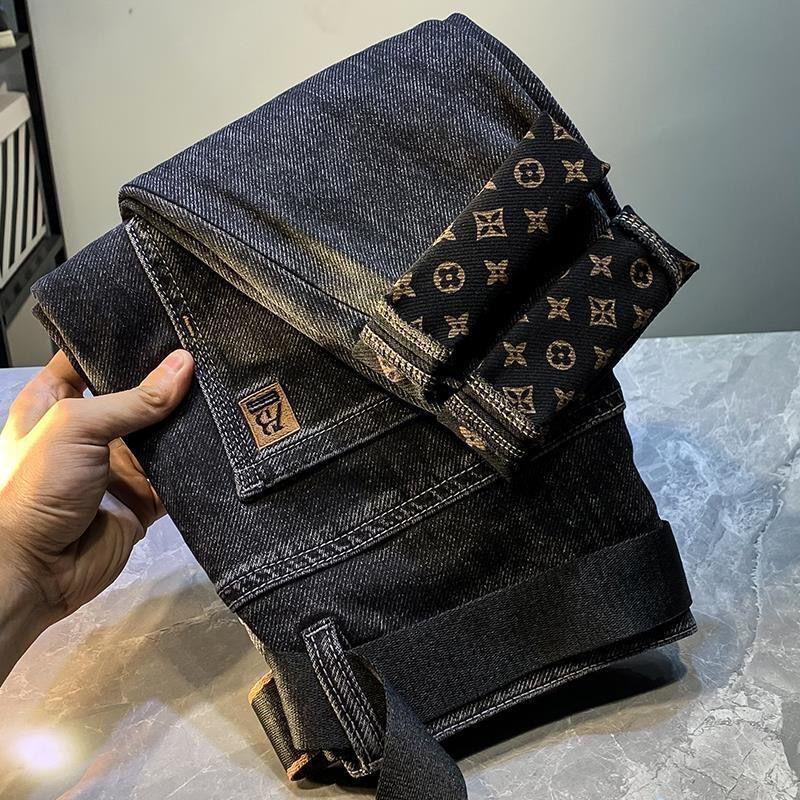 

Мужские осенние модные узкие прямые джинсы 2024 года — универсальные, модные, повседневные 31