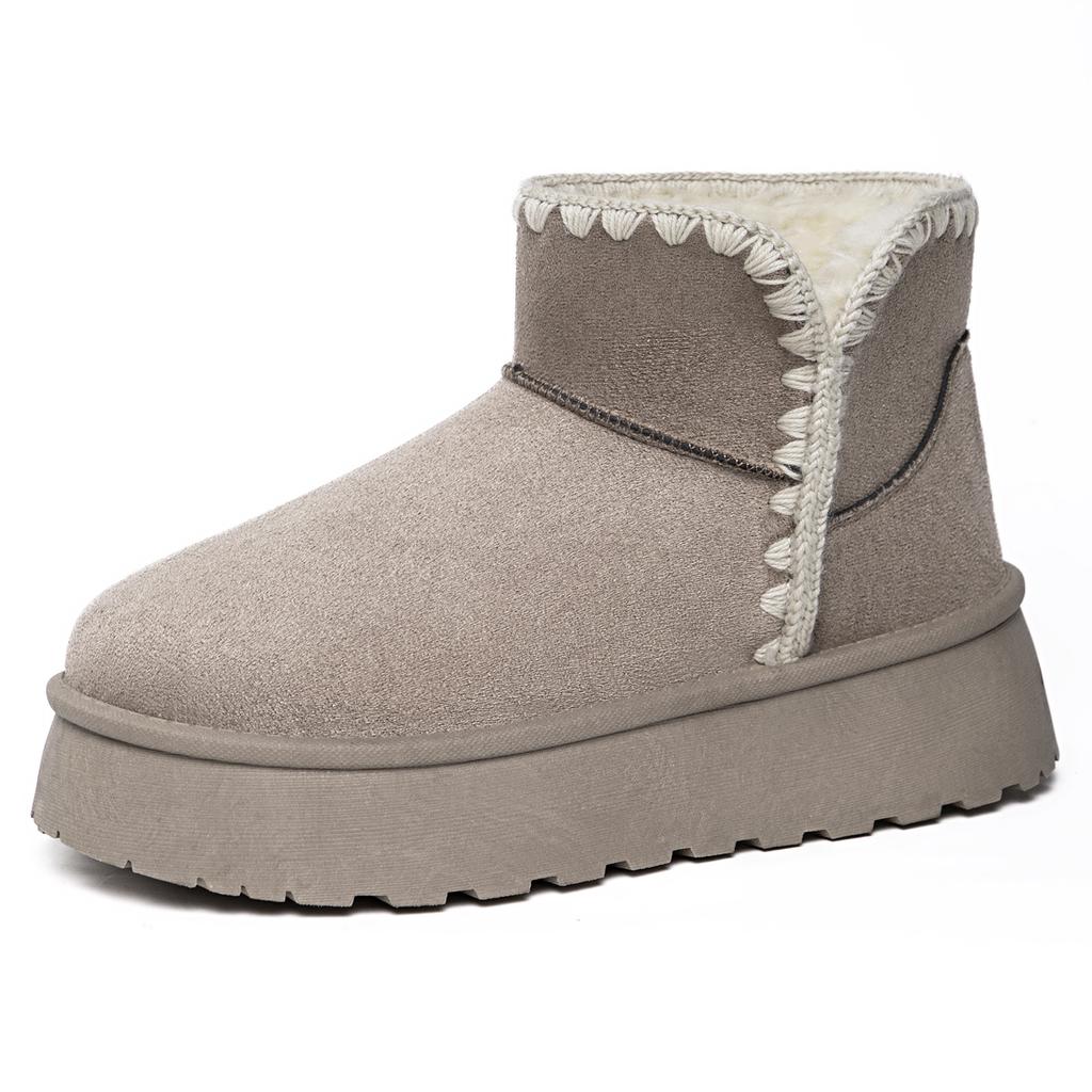 Snow boots women's cotton shoes high-top cold-proof women's boots warm and comfortable shoes women's fashion versatile boots