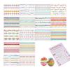 16pcs Waterproof Easter Egg Candle Glitter Stickers Cute Easter Stickers Adhesive Decor Holiday Party Gifts Decorative Stickers
