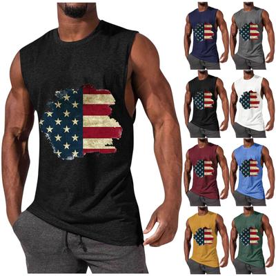 Mens Summer Surf Beach Tank Top Large Size Casual Breathable Sleeveless Top Loose Print Tank Top Man Shirt