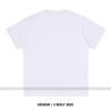 Letter Simple Printed 100% Cotton Women's Oversized T-Shirt Loose Fit Graphic Tees Tops for Daily Wear