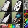 Piano Keys Musical Funda For Xiaomi Redmi Note 13 Pro 14 9 10 11 12 9S 10S 11S 12S Redmi 13C 10C 12C 14C Case