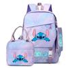 Sac à dos Disney Stitch pour filles d'école primaire Léger Ergonomique Grande Capacité Double Épaule pour Classes 1-6 Bleu