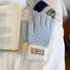 Touch-screen Warm Knitted Gloves Cold-proof Riding Protective Mittens Girls Winter Gloves  Gift