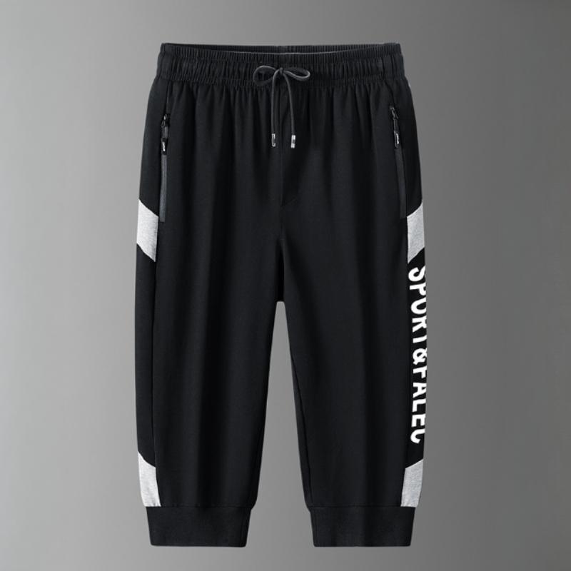 Nadměrná velikost 8XL Letní pánské potištěné šortky Volné pánské sportovní ležérní zkrácené kalhoty