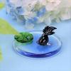 Four Cart Cute Handmade Glass Craft [Butterfly Tail Demekin] x 6-Piece Set