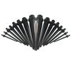16pc Multicolour Acrylic Ear Taper Plug Gauge Expander 14g (1.6mm) - 00g (10mm) Flesh Tunnel Stretching Kit
