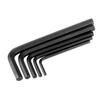 L-Shaped Nickel-Plated Allen Wrench Set: Single Hex Key in Sizes 1.5/2/3/4/5/6/8mm with Inner Hexagon Screwdriver.