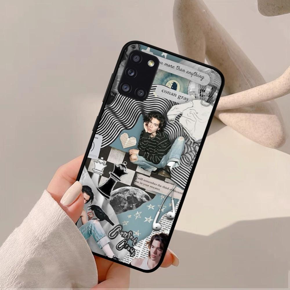 Conan Singer G-Grau Handyhülle Für Samsung A 10 11 12 13 20 21 22 30 31 32 40 51 52 53 70 71 72 73 91 13 Hülle