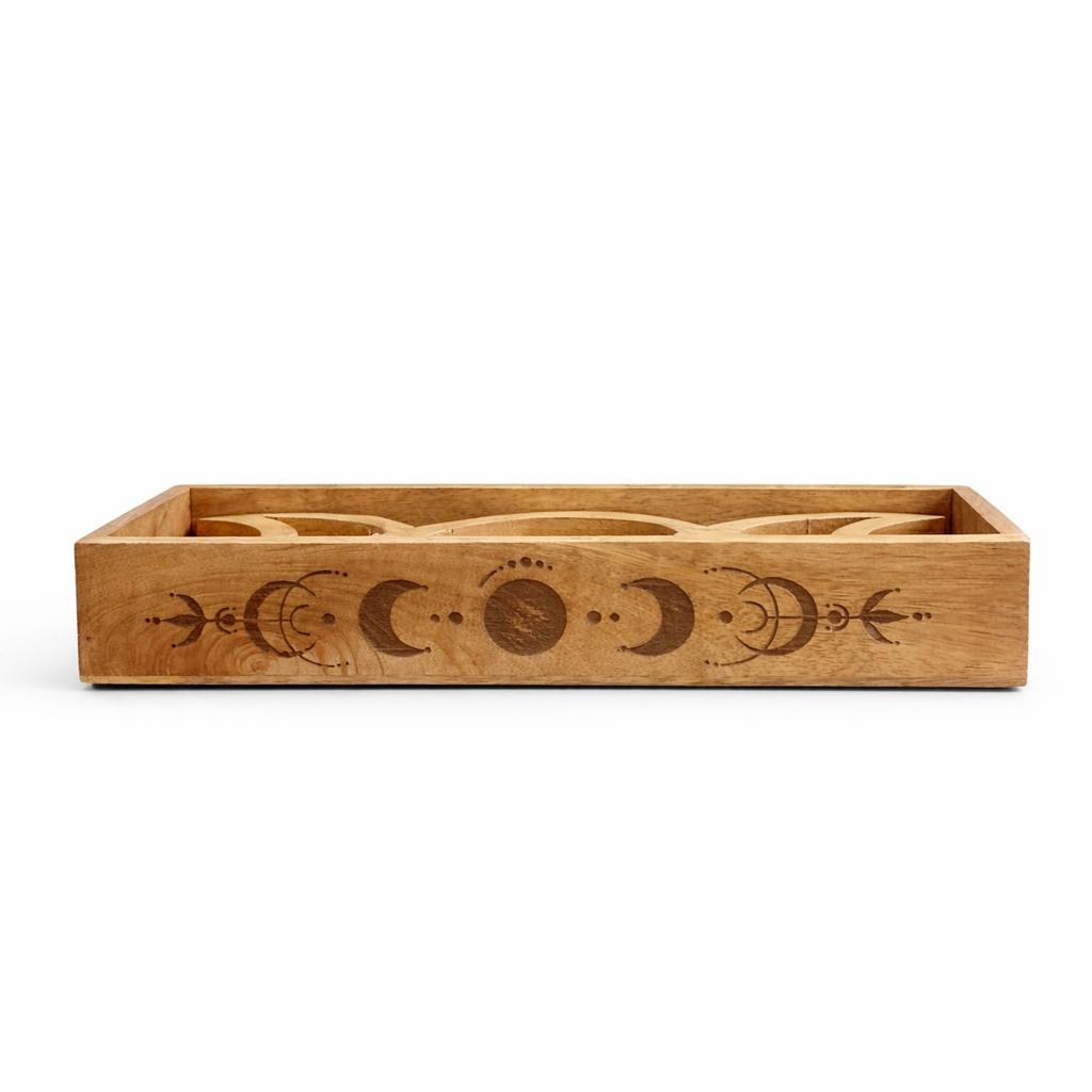 Moon Phase Tarot Tray with Card Holder