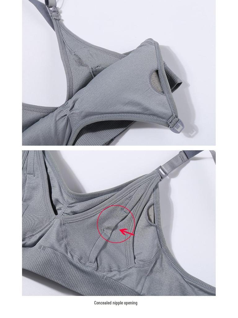Wire-Free Front Open Maternity & Nursing Bra for Pregnancy, Postpartum, Breastfeeding