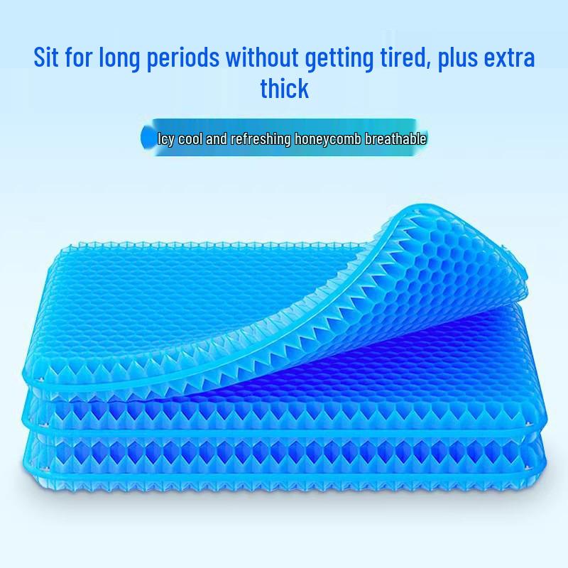 Breathable Honeycomb Gel Seat Cushion for Cooling Comfort - Ideal for Car, Office, or Home