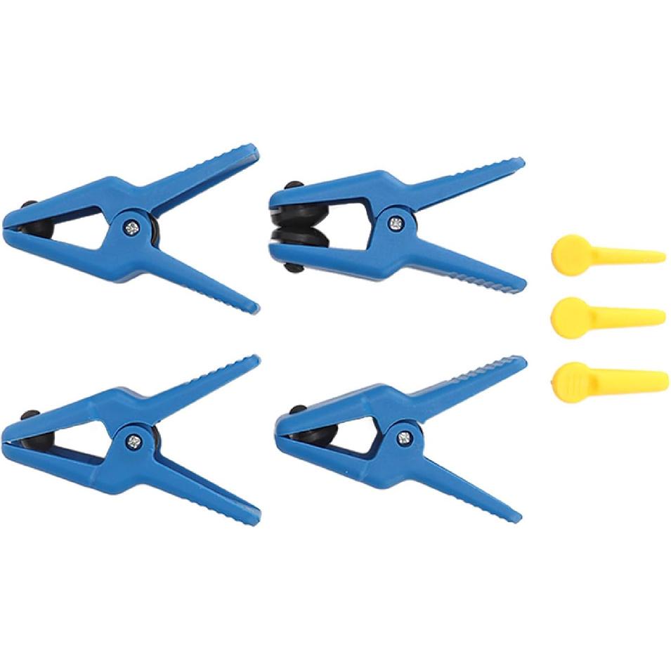 

OUKENS 7pcs Fluid Line Stoppers Set,Hose Clamp Pliers, with 3 Plugs Brake Hose Line Clamp, Fluid Stop Clamp Set for Brake Line Fuel Rail Hose A C