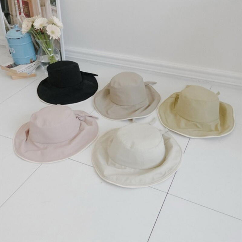 Women's Ribbon Bucket Hat Thin Small Fit SS Hat