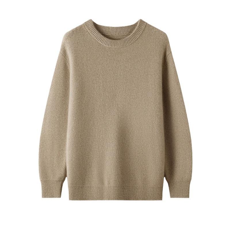 

Men s Seven-pin Thick Round Neck Sweater for Women s Autumn and Winter New Skin-friendly and Warm Sweater Simple and Versatile Base Shirt XXXL