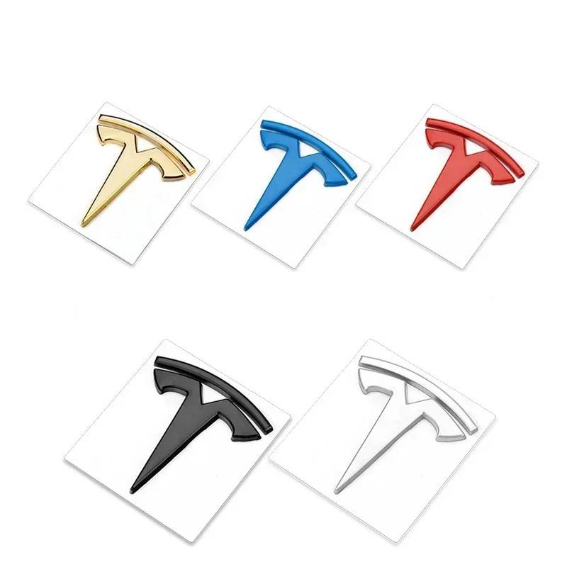 Car Sticker Tesla 5.6x6cm Metal Car Side Fender Emblem Window Sticker for Tesla Model 3 Y S X Roadster P75D P85D Whole Body Exte