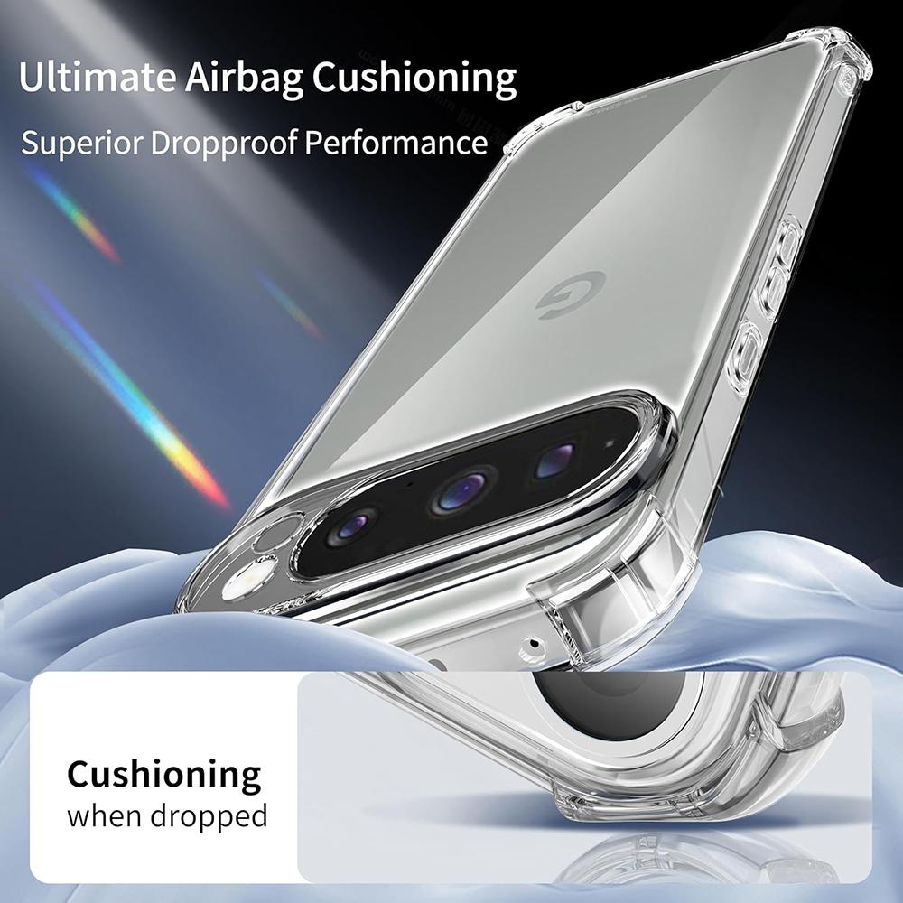 Silicone Shockproof Soft Case For Google Pixel 9A 9 ProXL 8 8A 7 7A 6 6A Pro XL A Ultra Thin Transparent Back Cover Clear Shell