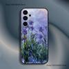 C-Claude Monet Garten Malerei Handyhülle für Samsung S26,S25,S24,S21,S22,S23,S30,Ultra,S20,Plus,Fe,Lite,5G Schwarze Hülle