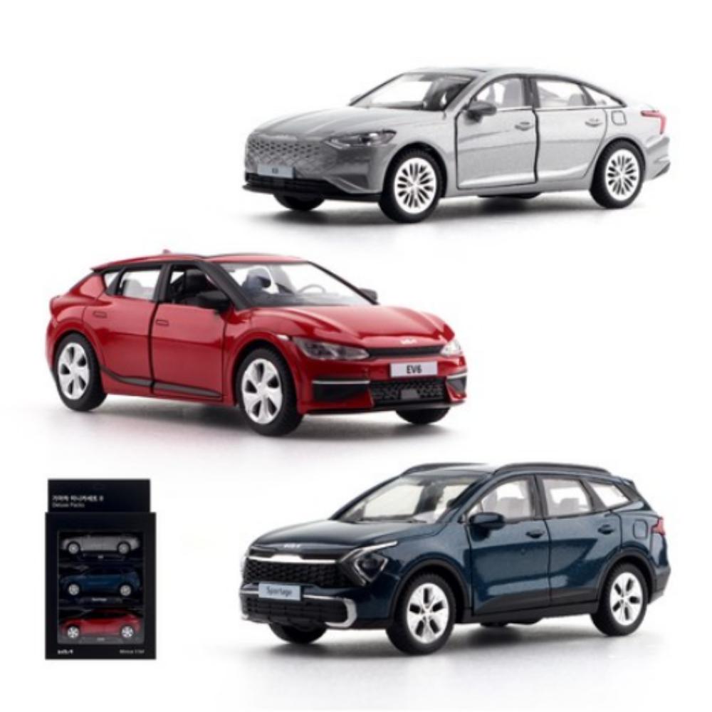 

Набор из 3-х мини-машинок Kia Diecast с механизмом обратного хода
