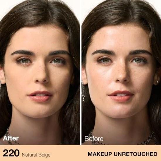 Maybelline Fit Powder Foundation 220 Natural Brightness (Pink Tone) Long-lasting Coverage High Pore