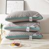 100% Cotton Star Hotel Pillow Core for Sleeping Household Bedding Machine Washable Plaid Cold Gray Wide-sided Pillow